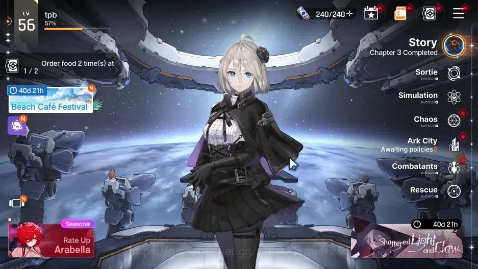 Chaos Zero Nightmare Accounts ASIA Lv 56| 11 SSR [ArabellaM6,AdelheidM1,NarjaM1,Chizuru,Kayron,Rin,Veronica,Khalipe,Mei 1