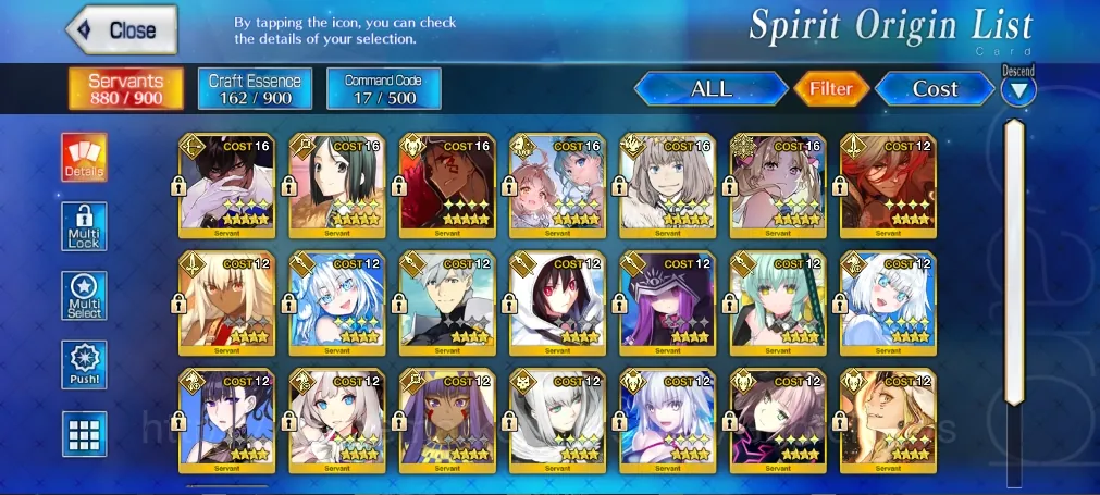 Fate-Grand Order Accounts NA |Story America Lvl 94|211 SQ|6 SSR|(Oberon, Space Eresh, Waver, HibiChika, Cu Alter,Etc)|131 1