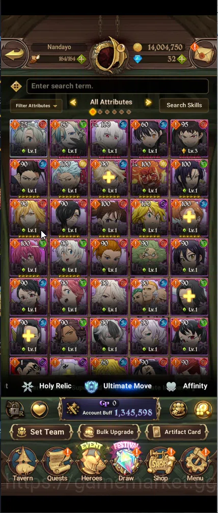 The Seven Deadly Sins: Grand Cross Accounts ASIA | 1,3M CC | 1 LR Elizabeth | 4UR Salos.DKM,OD image 3