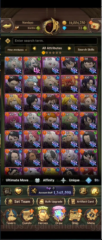 The Seven Deadly Sins: Grand Cross Accounts ASIA | 1,3M CC | 1 LR Elizabeth | 4UR Salos.DKM,OD image 4