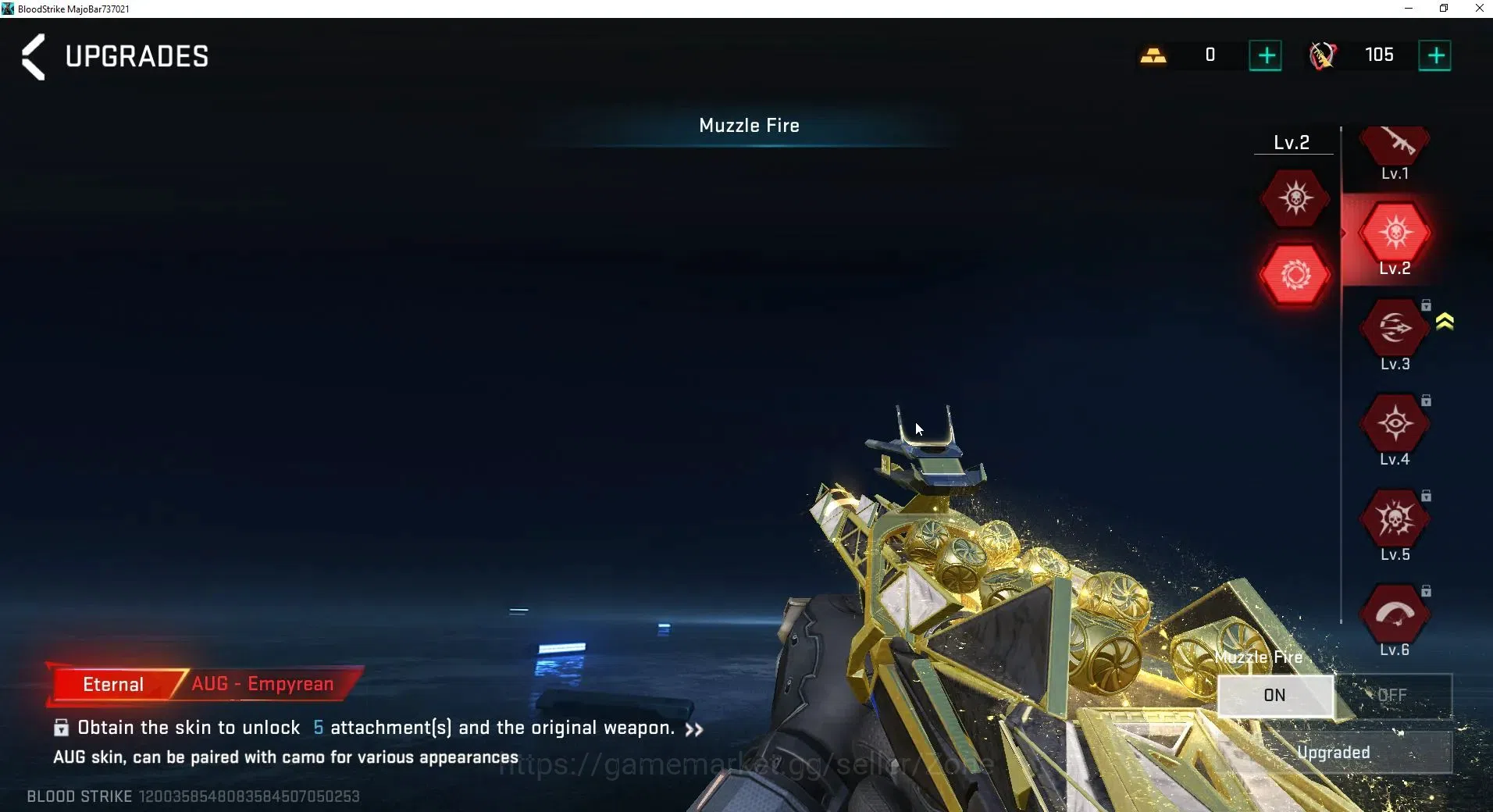 Blood Strike Accounts ASIA| Fresh Account | Eternal AUG Empyrean | Ultra image 2