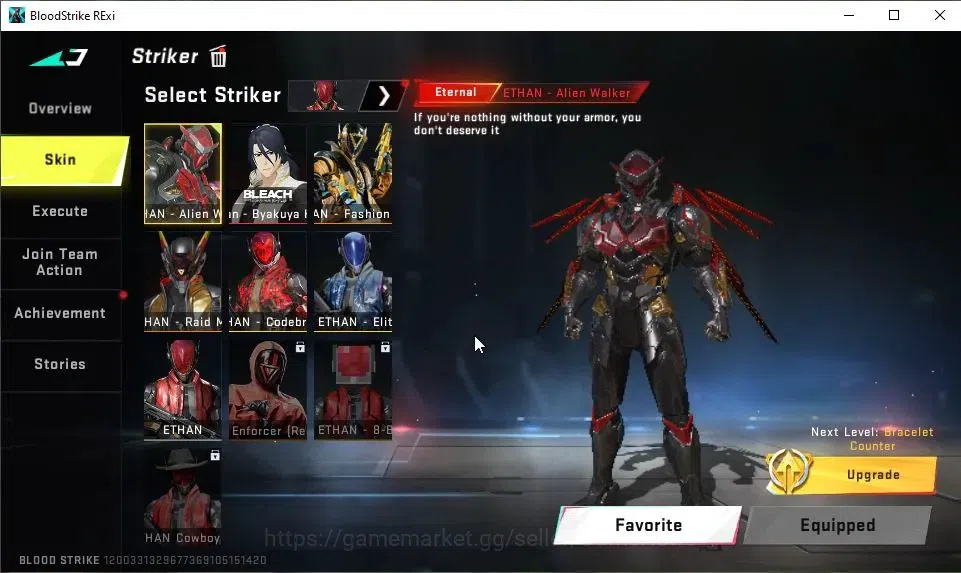 Blood Strike Accounts ASIA|Eternal Alien Walker+MELE Shuriken,Collab 7DS image 3