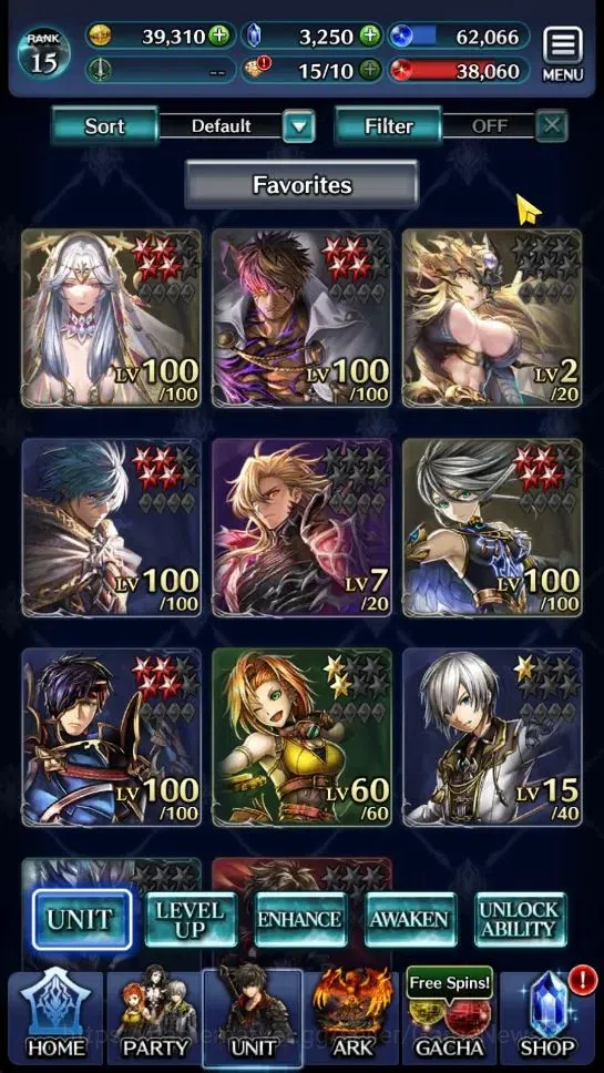 Last Cloudia Accounts GLOBAL|Rank 15|3K Crystal|Top Tier Unit [G Lilaha, image 1