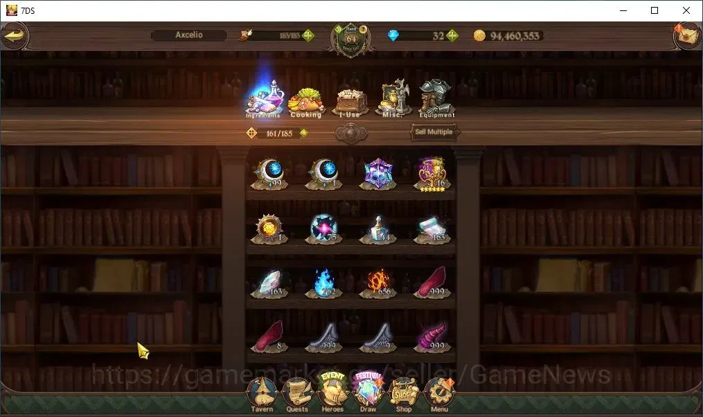 The Seven Deadly Sins: Grand Cross Accounts Global|117 LS|2,6M CC|3 LR+4UR+Full Collab ReZero| image 16
