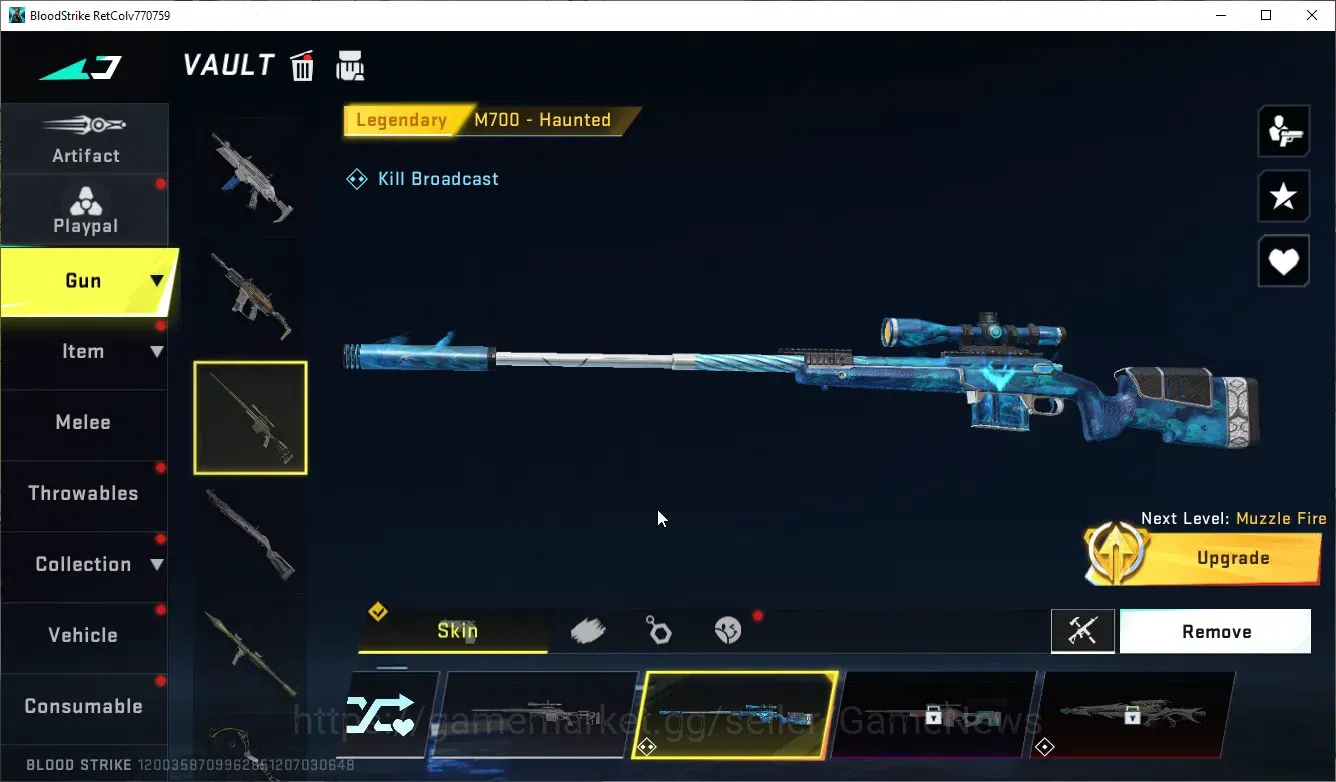 Blood Strike Accounts High-End ASIA|1 ULTRA VOLT-Overlord|3 Legendary (M4A1 Venom,AK47 Venom,M700 Haunted)|Log NetEase|Take 6
