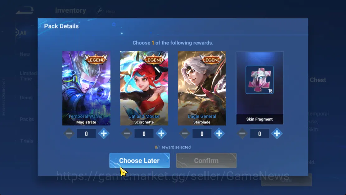 Honor of Kings Accounts Hero 7 |Starter with Legend Skin Selection Chest(D image 5