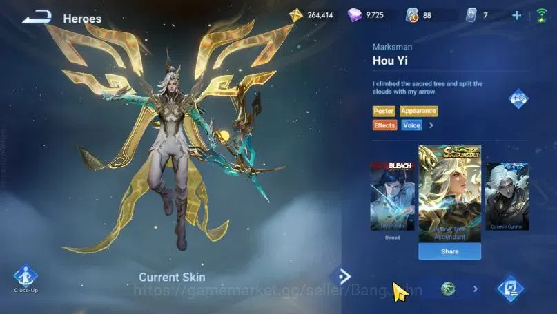 Honor of Kings Accounts Global | 111H 174S | Collab Connan+Blessed Luban N image 16