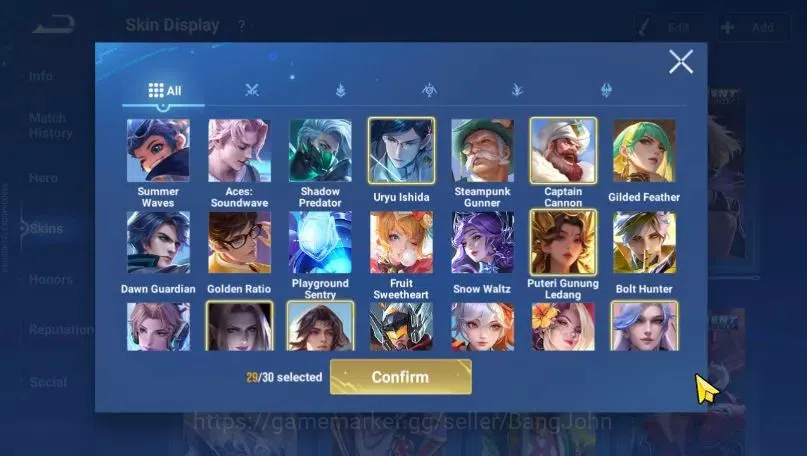Honor of Kings Accounts Global | 111H 174S | Collab Connan+Blessed Luban N image 7