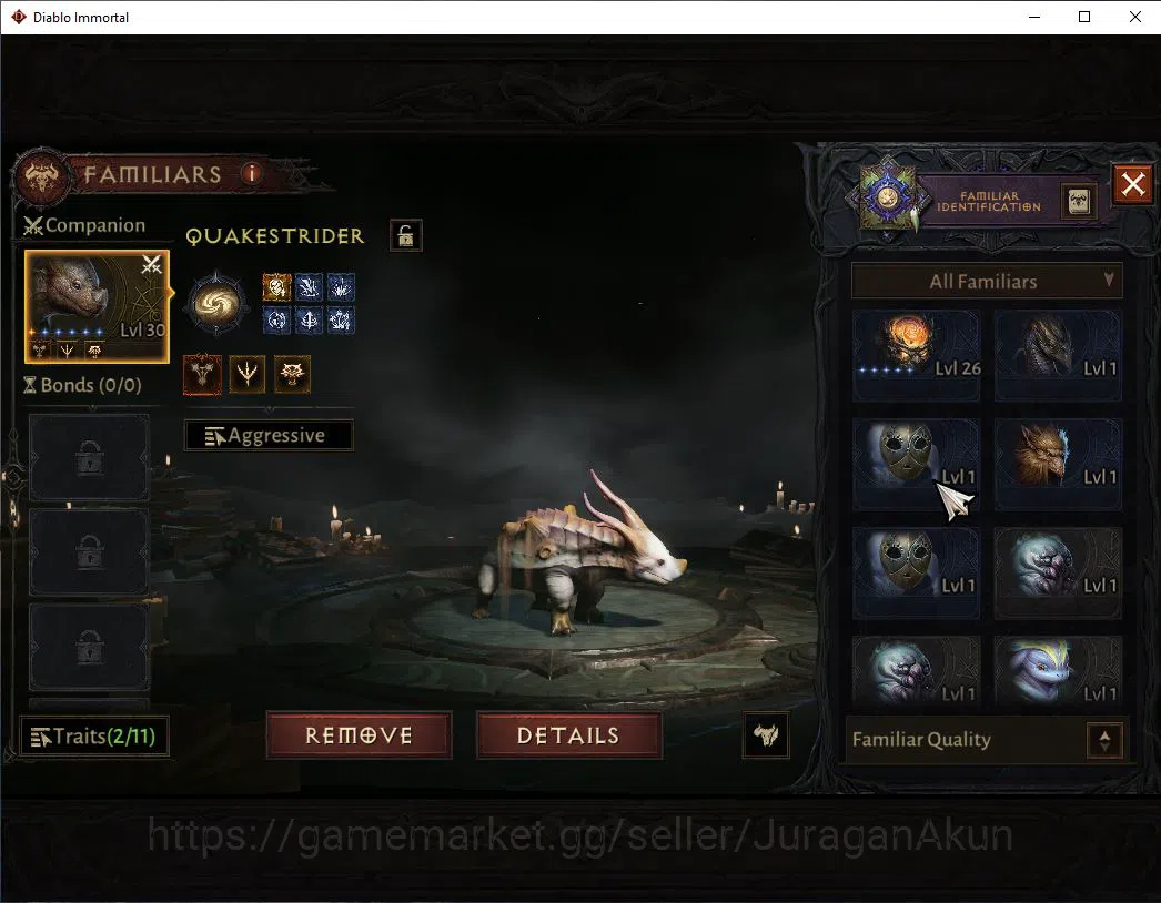 Diablo Immortal Accounts Mid-Tier SEA- Izuall |Lv60(471)Druid |34K CR|Reso 480|Inferno II |Paragon Meledictor |Hell Lv 11