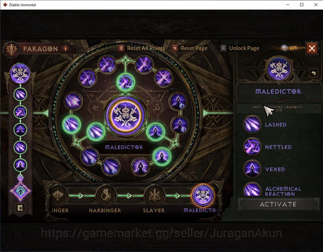 Diablo Immortal Accounts Mid-Tier SEA- Izuall |Lv60(471)Druid |34K CR|Reso 480|Inferno II |Paragon Meledictor |Hell Lv 9