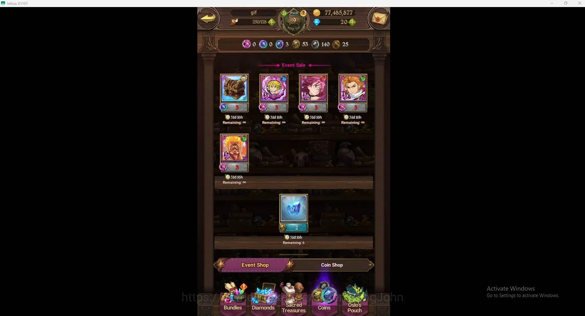 The Seven Deadly Sins: Grand Cross Accounts Global |234K CC| 1589 GP | UR Nemesis Meliodas, De image 3