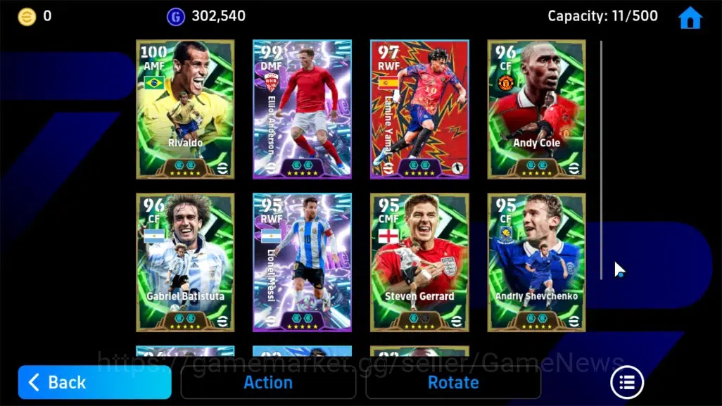eFootball Accounts Android|Epic Rivaldo,Andy Cole,Gabriel Batistuta,S image 7