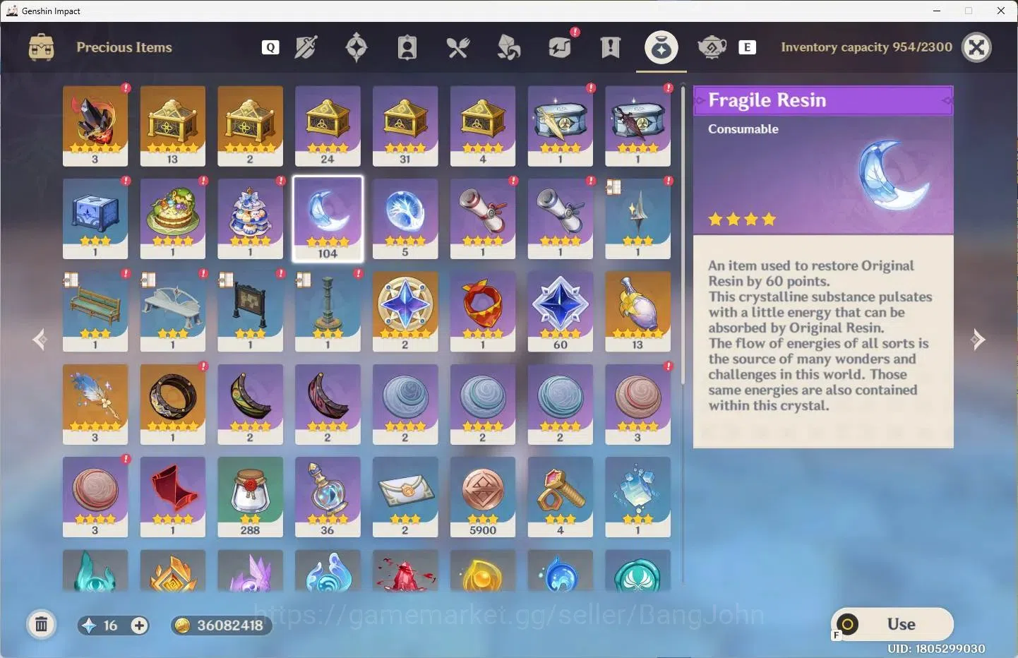 Genshin Impact Accounts Others ASIA | AR 50 | 13 Limit+2 Sign | Furina,Navia,Lauma,Escoffier+6 Chrstd | 4 (*5 Wep) Verdict 7