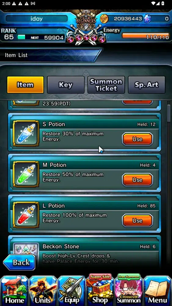 Grand Summoners Accounts End-Game Global|Rank 65|4 Ascend 3 TW|DL Rimuru + TW,RR Rimuru + TW,Marisa Kirisame + TW,Igris|Lpot 5