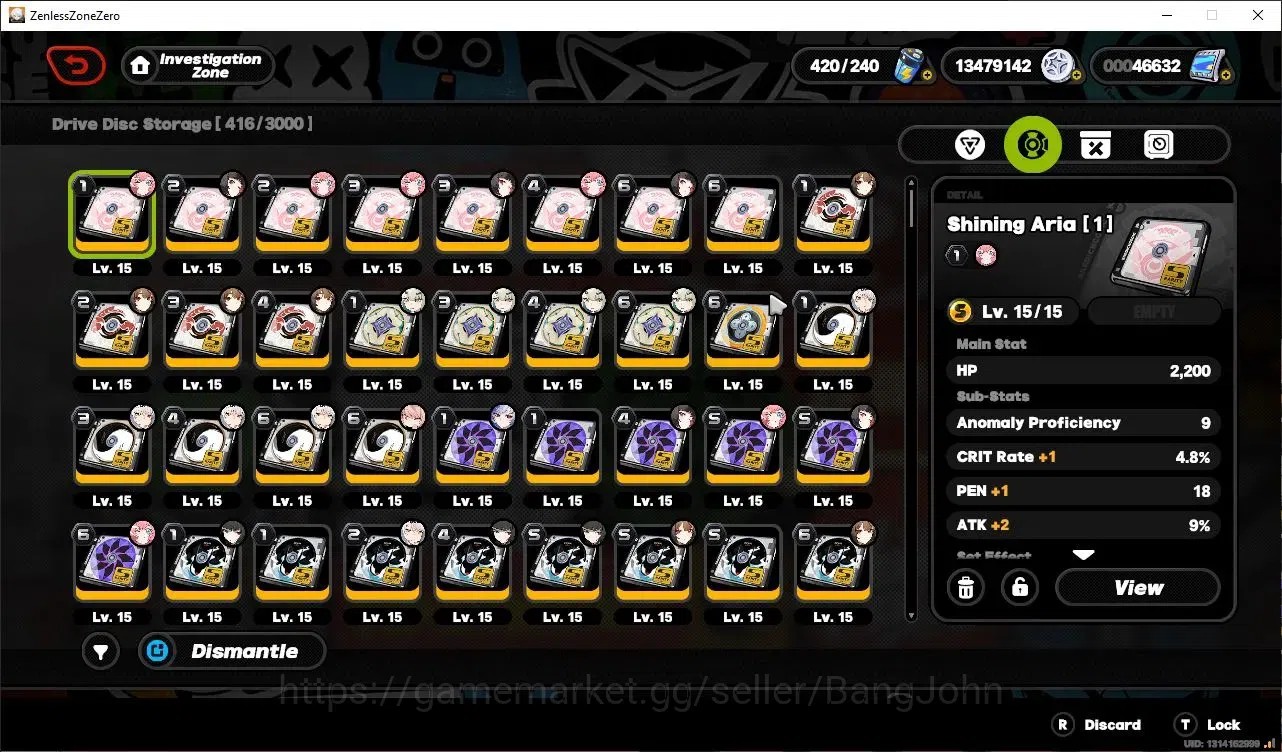 Zenless Zone Zero Accounts Others ASIA|IK.56|10 Limited|Full VH&AOD|(Nanggong yu,Vivian+Outfit,Pyrois)+Sign|46k PolyC|ALL 19