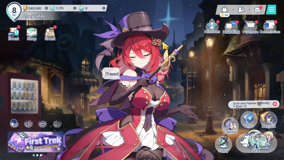 Stella Sora Accounts GLOBAL | Fresh Starter |  Chitose , 2 SSR Disc , 11 SR Disc , 1.1K SD | Selector ON | Log Yostar