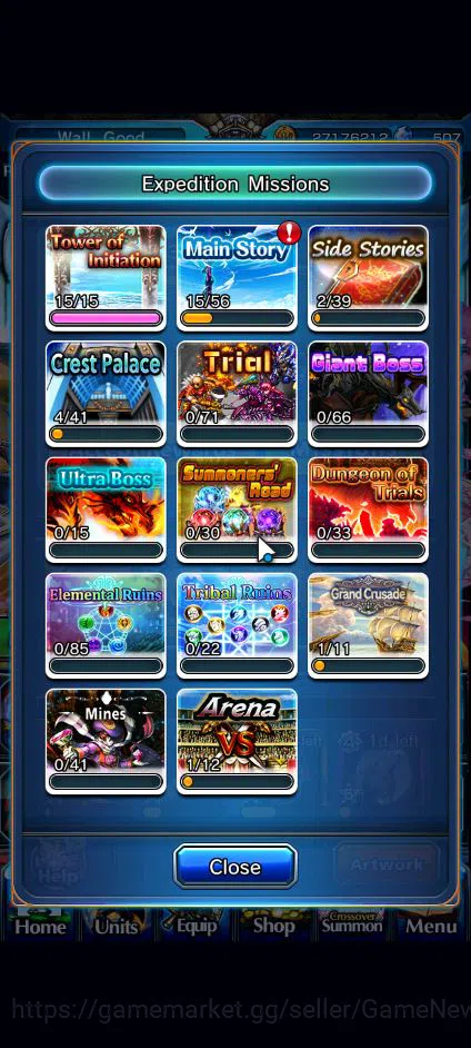 Grand Summoners Accounts Global|Rank 86|1 Sp Art|13 Ascend|InumutaTW,S Miyu image 9