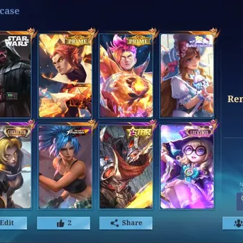 Mobile Legends: Bang Bang Accounts Collector Global|287 Skin|Renowned|StarWars Argus,PRIME Yuzhong Claude,Annual Hayabusa