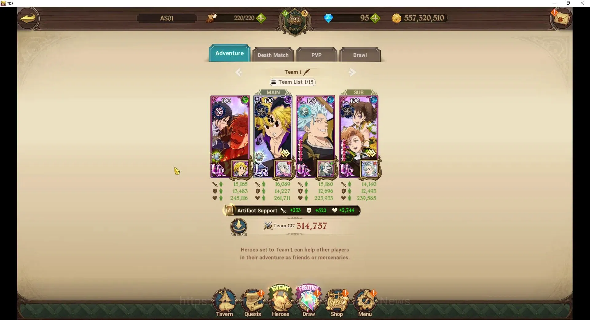 The Seven Deadly Sins: Grand Cross Accounts ASIA|3,6M CC|95 DM+81 LS|5 LR+10 UR+Collab ReZero| image 12