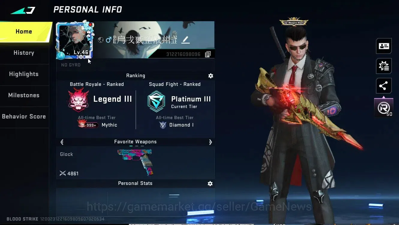 Blood Strike Accounts ASIA|ETERNAL DEagle-Scorpius Lv2, Spear-Relic|Coll image 3