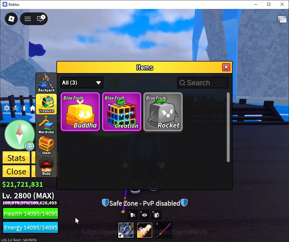 Roblox Accounts Blox Fruit |Lv Max + Dough,GodHuman|21M Beli 35K Frag|2 Myth Weap 2 Legend Fruit |Human V1|Unverif(RBL941) 4