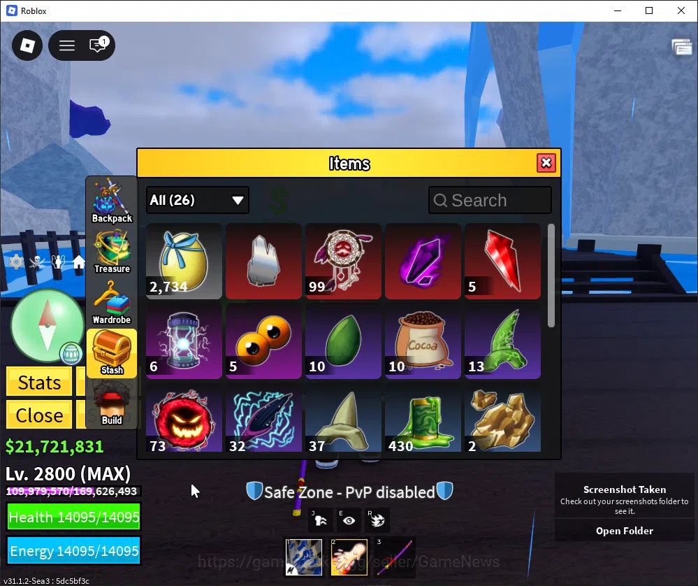 Roblox Accounts Blox Fruit |Lv Max + Dough,GodHuman|21M Beli 35K Frag|2 Myth Weap 2 Legend Fruit |Human V1|Unverif(RBL941) 7