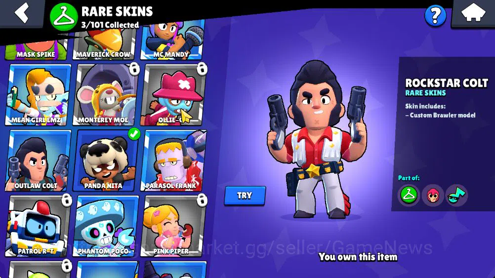 Brawl Stars Accounts 2182Trophy|26 Brawlers 2 Max Lv Legend:Meg Myth:Da image 13