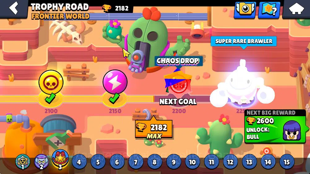 Brawl Stars Accounts 2182Trophy|26 Brawlers 2 Max Lv Legend:Meg Myth:Da image 4