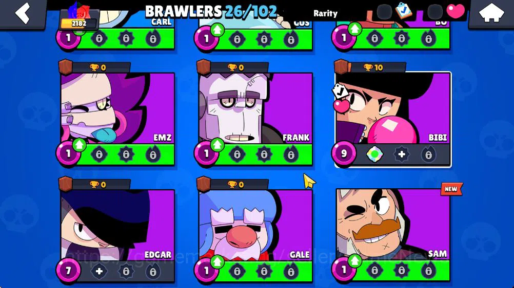 Brawl Stars Accounts 2182Trophy|26 Brawlers 2 Max Lv Legend:Meg Myth:Da image 7