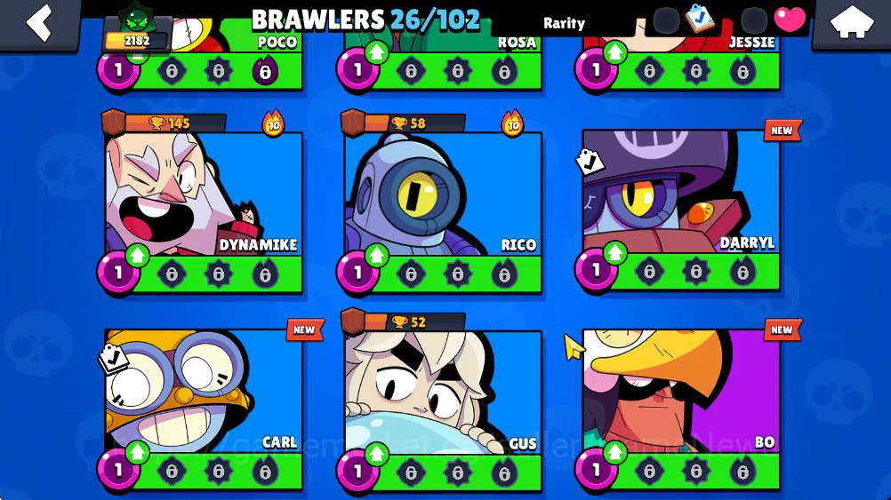 Brawl Stars Accounts 2182Trophy|26 Brawlers 2 Max Lv Legend:Meg Myth:Da image 8
