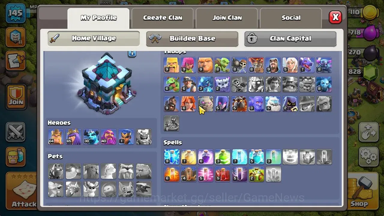 Clash of Clans Accounts TH 13-BH 8|LV 145|HH 7|BK 64,AQ 65,GW 40,MP 38,RC  image 4