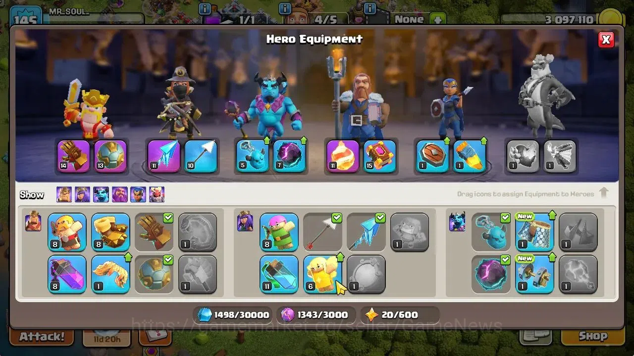 Clash of Clans Accounts TH 13-BH 8|LV 145|HH 7|BK 64,AQ 65,GW 40,MP 38,RC  image 8