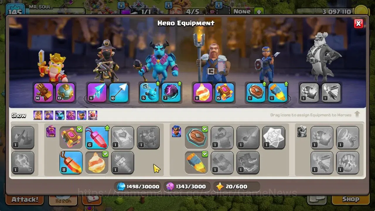 Clash of Clans Accounts TH 13-BH 8|LV 145|HH 7|BK 64,AQ 65,GW 40,MP 38,RC  image 9