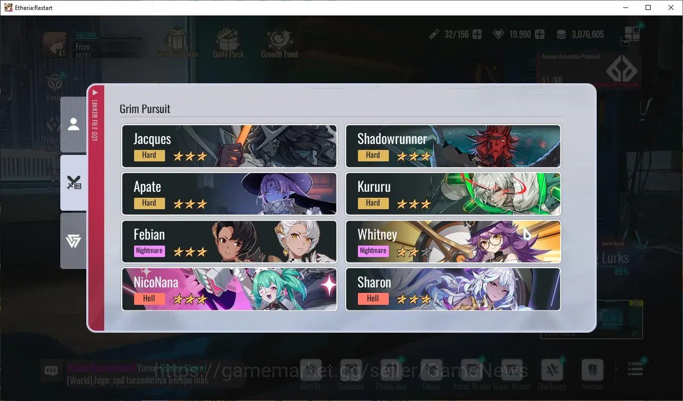 Etheria: Restart Accounts GLOBAL-S25|Lv41|19,9K DM|10 SSR[Yeli,Lian,Plume,Li image 11