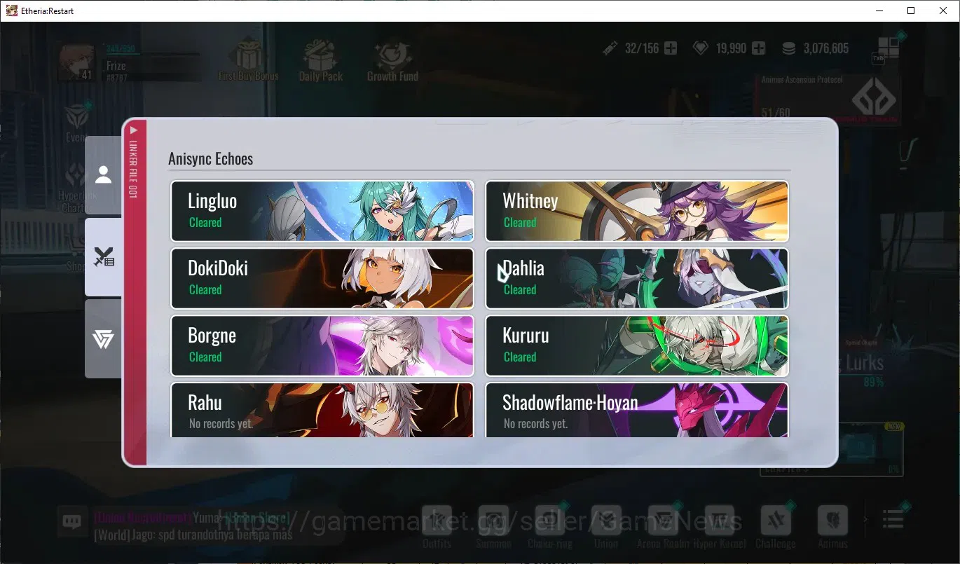 Etheria: Restart Accounts GLOBAL-S25|Lv41|19,9K DM|10 SSR[Yeli,Lian,Plume,Li image 12