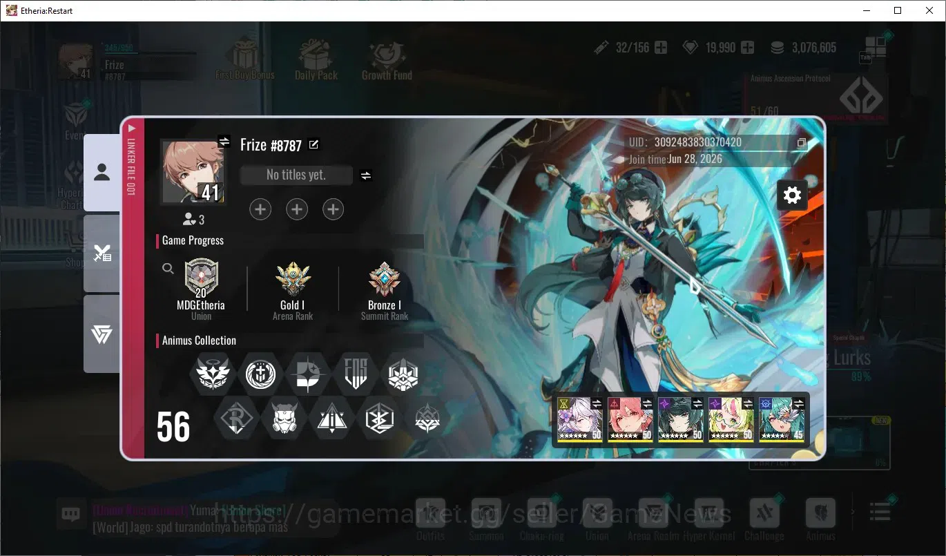 Etheria: Restart Accounts GLOBAL-S25|Lv41|19,9K DM|10 SSR[Yeli,Lian,Plume,Li image 9