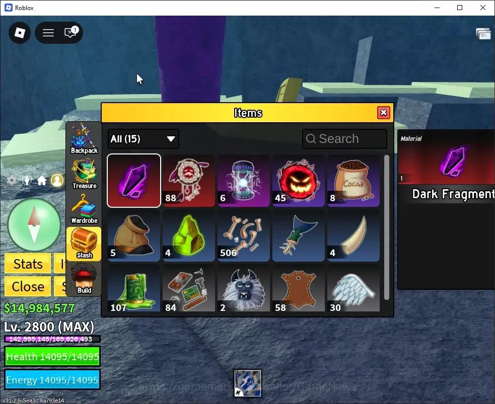 Roblox Accounts Blox Fruit|Lv 2800|GodHuman|14M Beli 13K Frag|1 Legend Wp [Saber]|1 Myth Fruit [Venom] & 3 Legend|Human 5