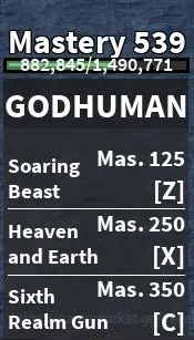 Roblox Accounts Blox Fruit|Lv 2800|GodHuman|14M Beli 13K Frag|1 Legend Wp [Saber]|1 Myth Fruit [Venom] & 3 Legend|Human 8