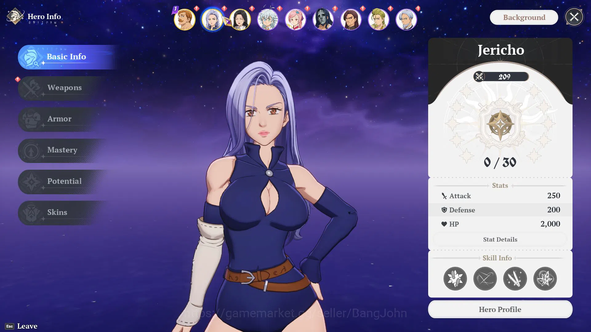 The Seven Deadly Sins: Origin Accounts EU Fresh Starter Lv2 WL1 | 3SSR Escanor + Guila (S image 4