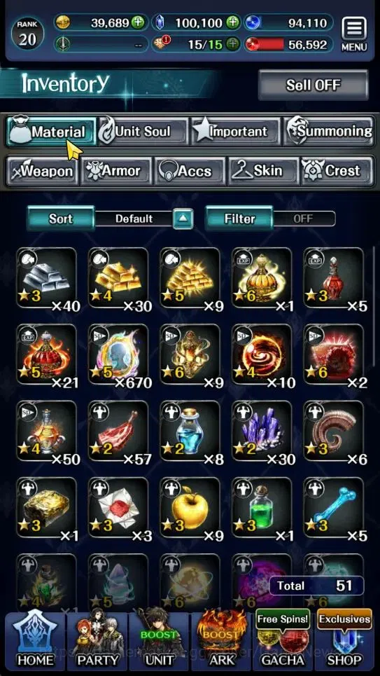 Last Cloudia Accounts GLOBAL|Rank 20|100K Crystal|Top Tier Unit [Demon L image 11