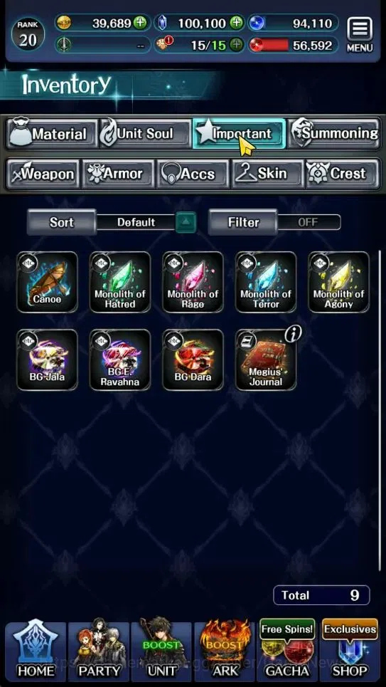 Last Cloudia Accounts GLOBAL|Rank 20|100K Crystal|Top Tier Unit [Demon L image 13