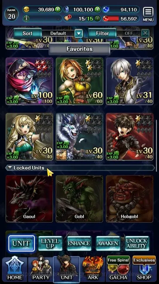Last Cloudia Accounts GLOBAL|Rank 20|100K Crystal|Top Tier Unit [Demon L image 2