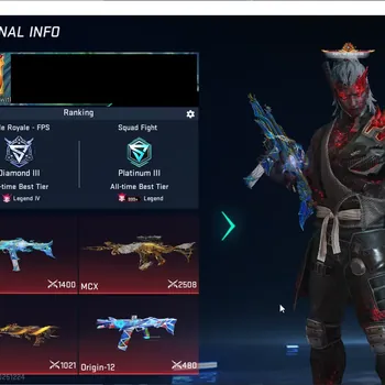 Blood Strike Accounts Rare Skin ASIA | 2 ETERNAL:Desert Eagle-Scorpius,MP7-Tidesong|5 COLLAB|7 ULTRA GUNS|5 ULTRA STRIKER|2