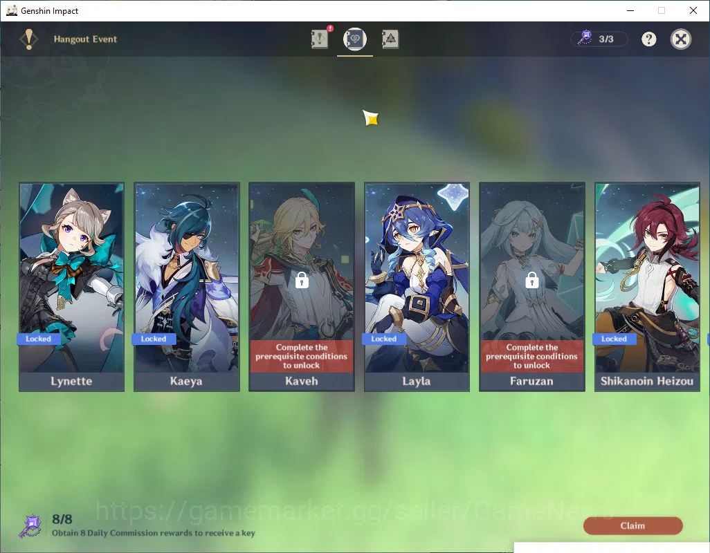 Genshin Impact Accounts Asia|AR 56|8 Limited +3(5*Weapon)|Wriothesly+sign, image 11