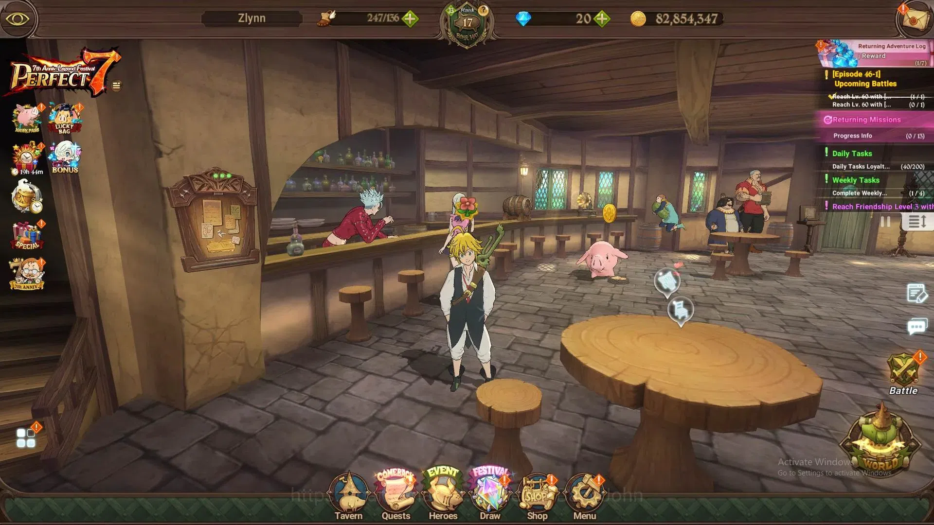 The Seven Deadly Sins: Grand Cross Accounts ASIA | UR  YK Lancelot,Chaos Artur,Merlin Ecobar,G image 13