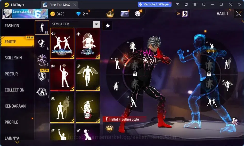 Free Fire Accounts Indonesia | Vault 209| SG Lumut| EVO MP5-Platinum  image 18