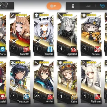 Arknights Accounts Mid-Tier Global|Lv 48|86 total OP|1 Limit (Silver Ash the Reigh) 5*6 (Degenbrecher,Saria,Archetto)|Story