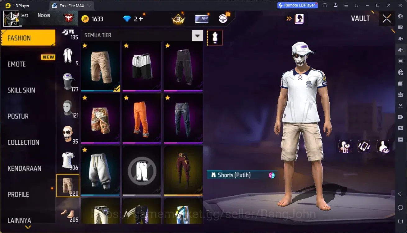 Free Fire Accounts Indonesia | M1887 Emerald Power | M1887 Hand of Ho image 13