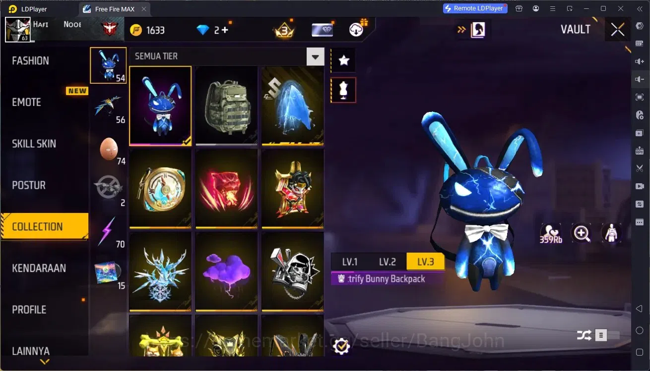 Free Fire Accounts Indonesia | M1887 Emerald Power | M1887 Hand of Ho image 15