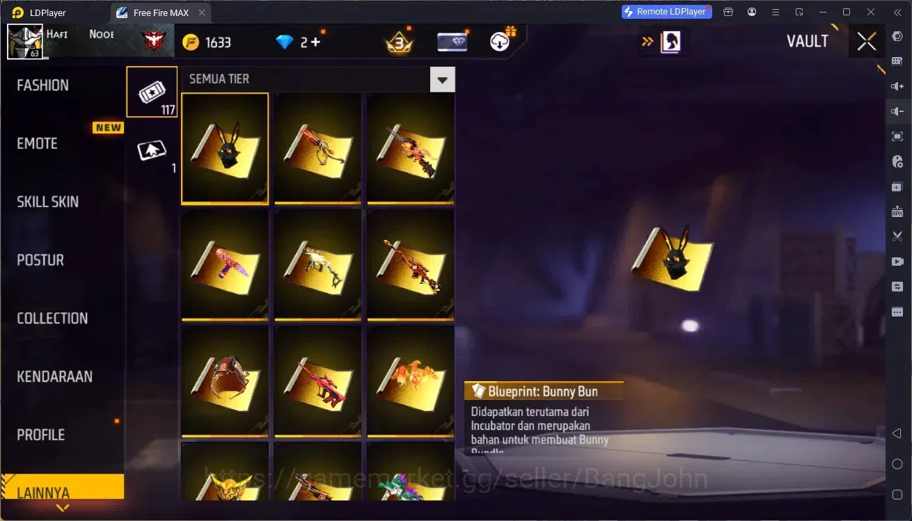 Free Fire Accounts Indonesia | M1887 Emerald Power | M1887 Hand of Ho image 16